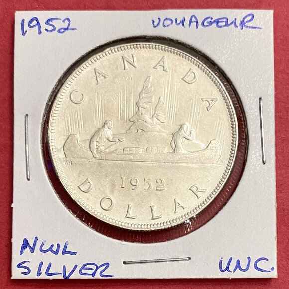 Thrilling Uncirculated Pair of 1952 Canada Silver $1 Coins! - Picture 3 of 16